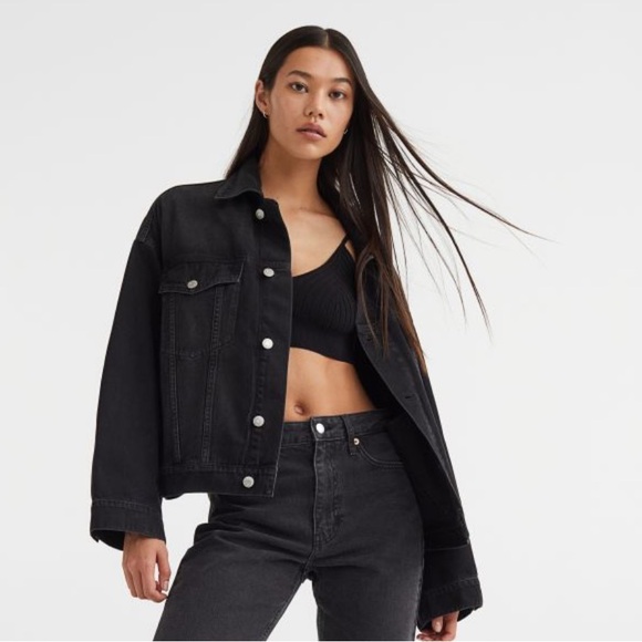 H&M Oversized Denim Jacket | Size US 12 - Picture 1 of 9